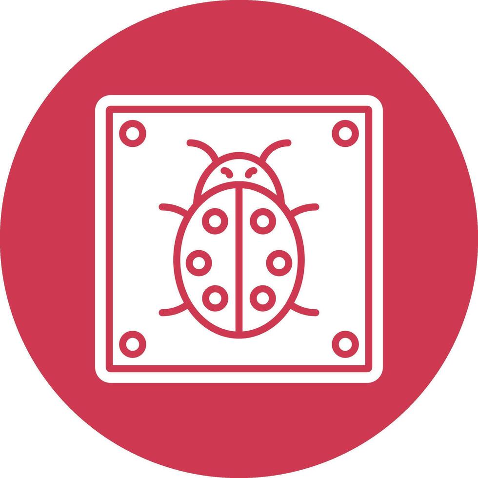 Bug Dark Theme Element vector