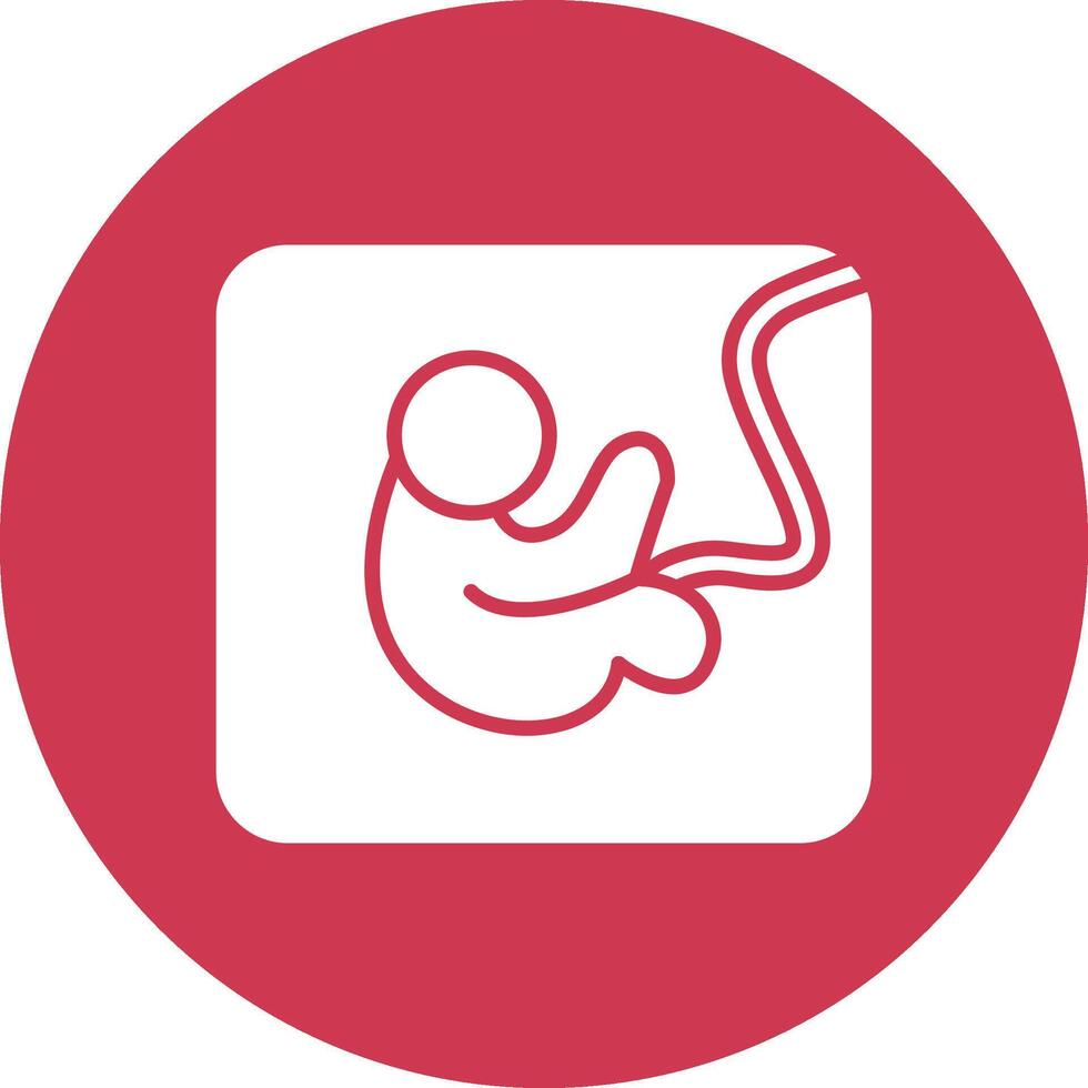 Fetus Pastel Theme Icon vector