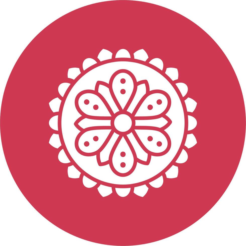 Mandala Gradient Style Icon vector