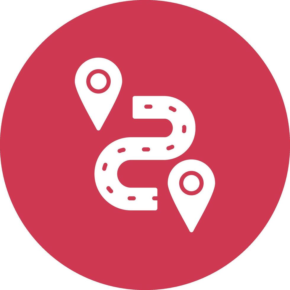 Route Functional Flat Style vector