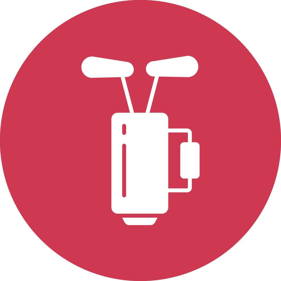 Golf Bag Web Interface Symbol vector
