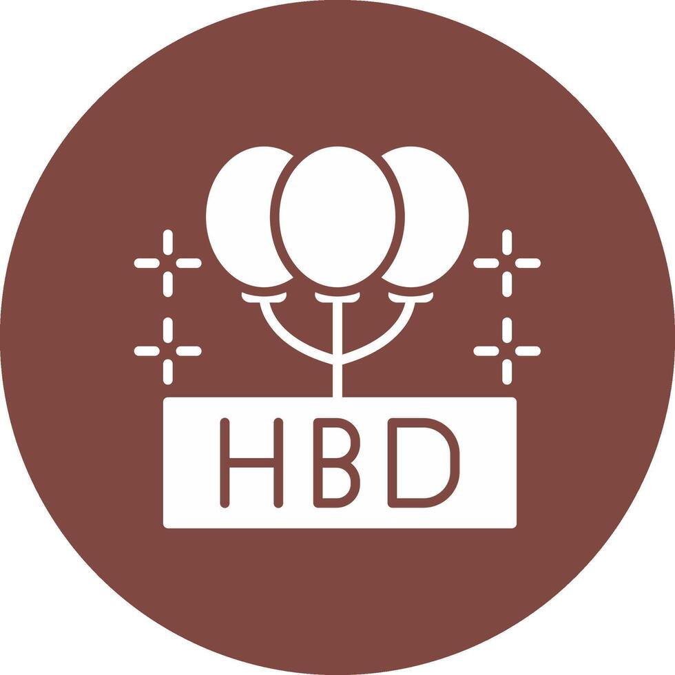 Happy Birthday Bold App Illustration vector