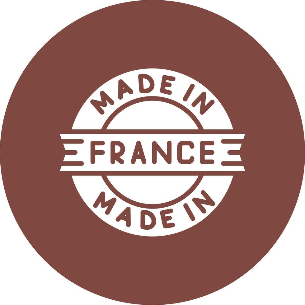 Made In France Neon Graphic Style vector
