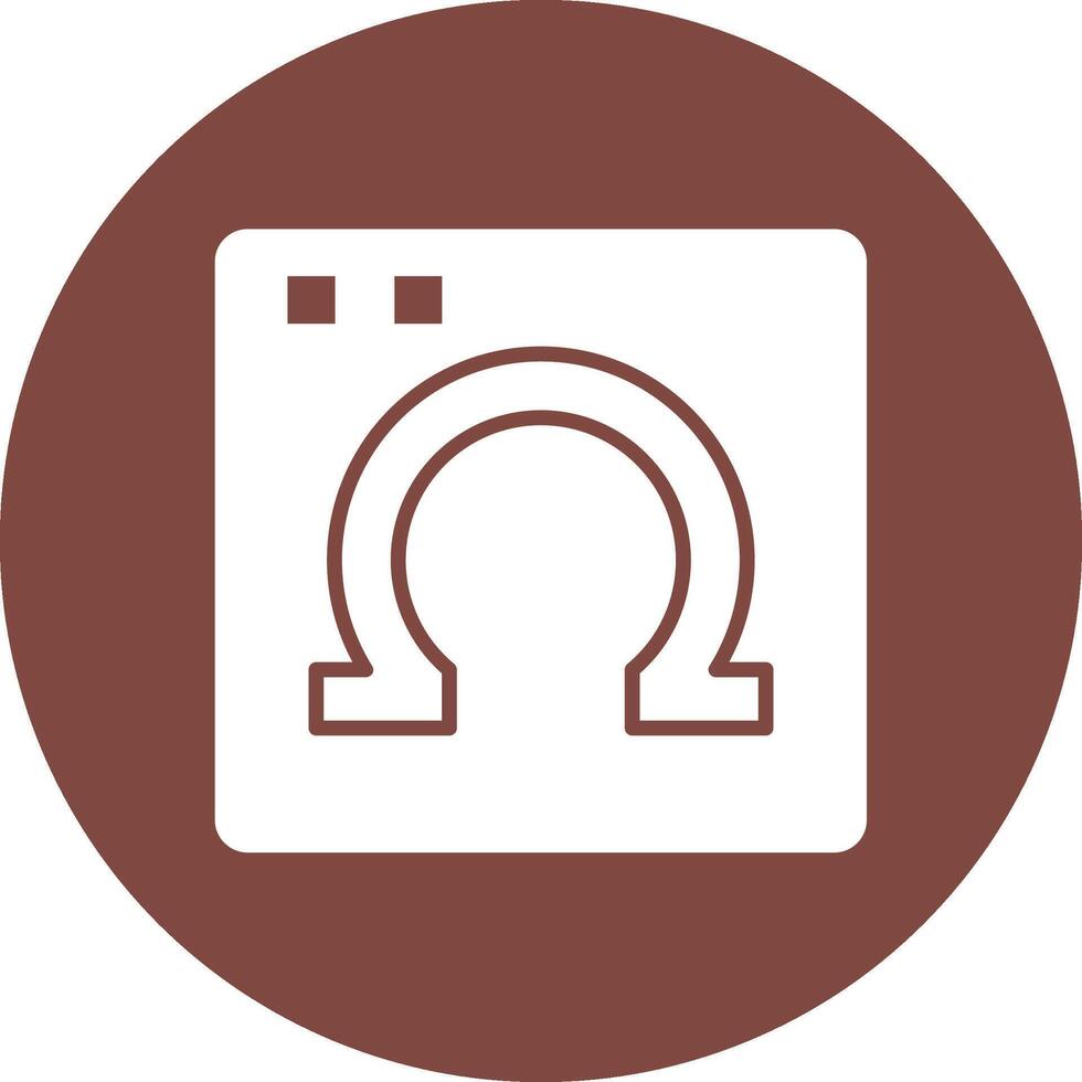 Omega Color Block Design vector