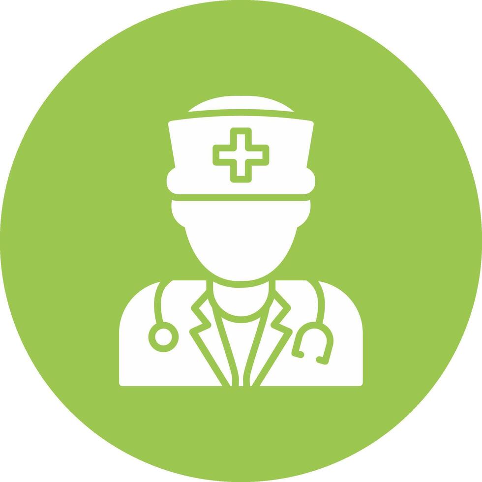 Doctor Minimal Outline Artwork vector