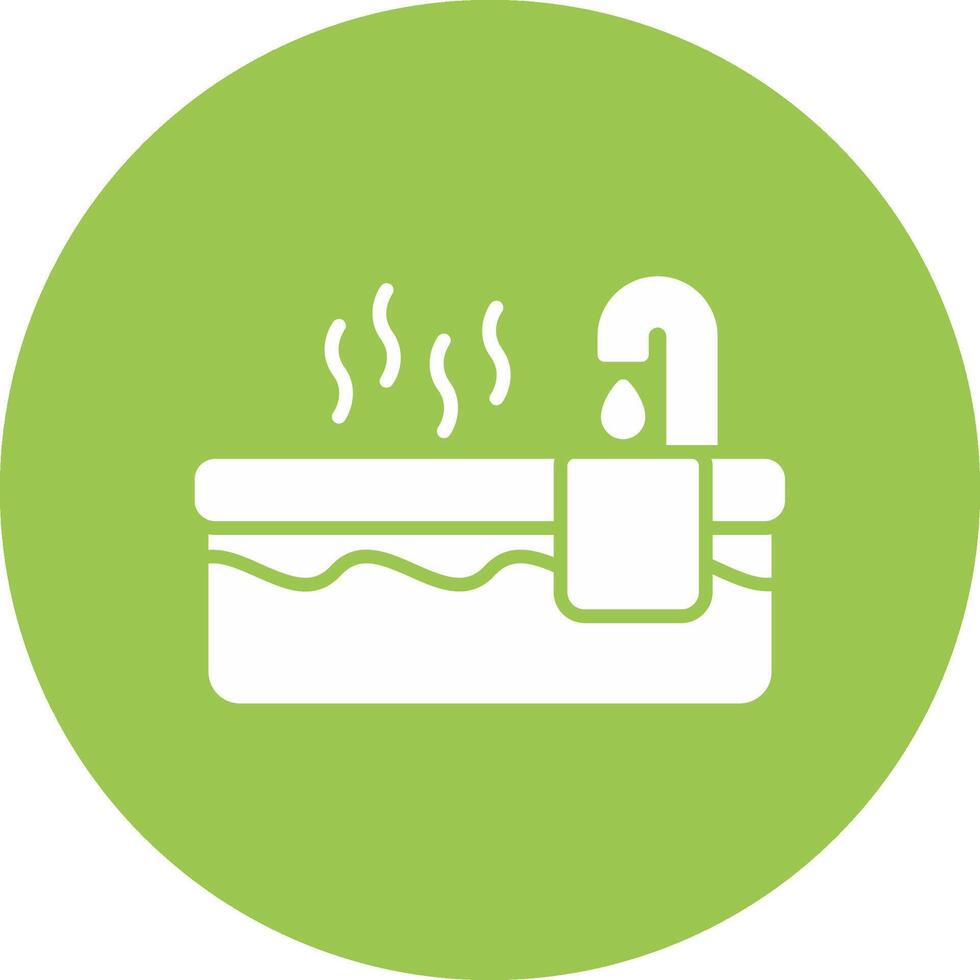 Hot Tub Sharp Edge Symbol vector