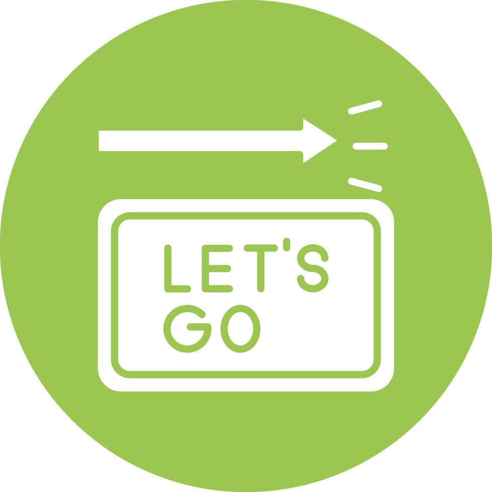 Lets Go Simple Line Sketch vector