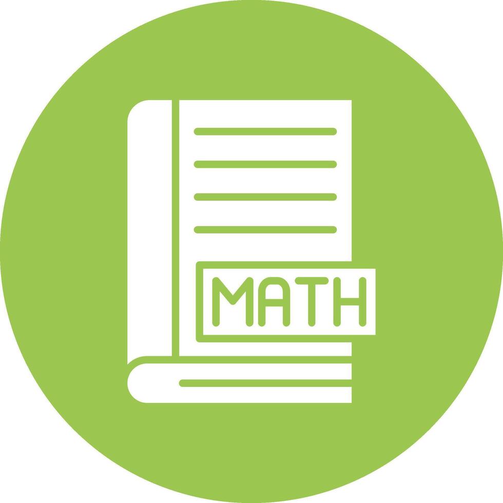 Math Book Minimal Touch Graphic vector
