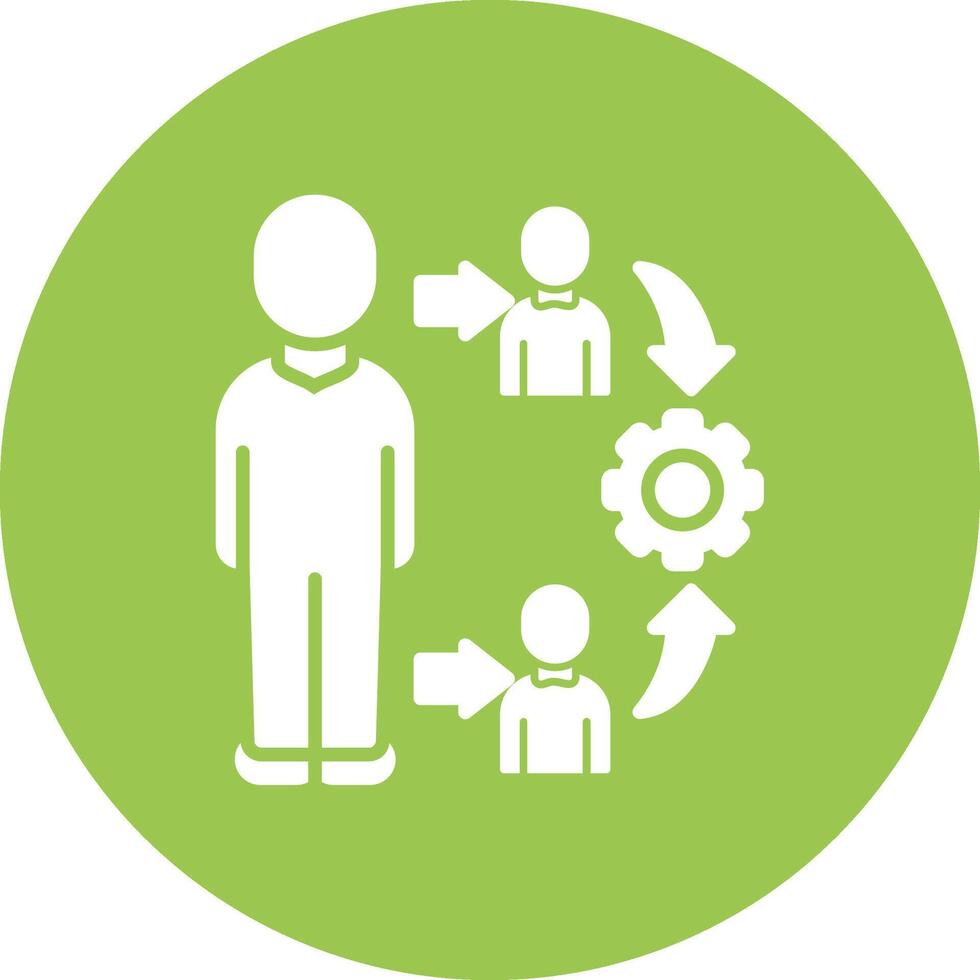 Team Management Subtle UI Style vector