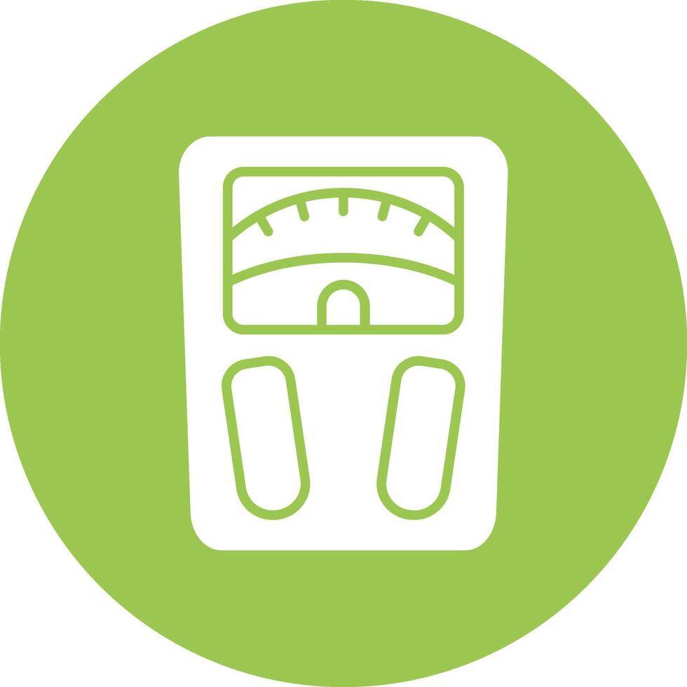 Weighing Scale Sleek Graphic Mark vector