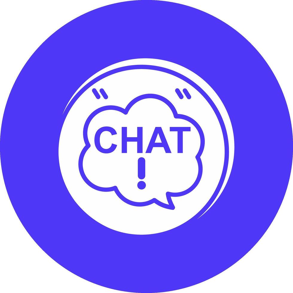 Chat Balloon Artistic UI Symbol vector