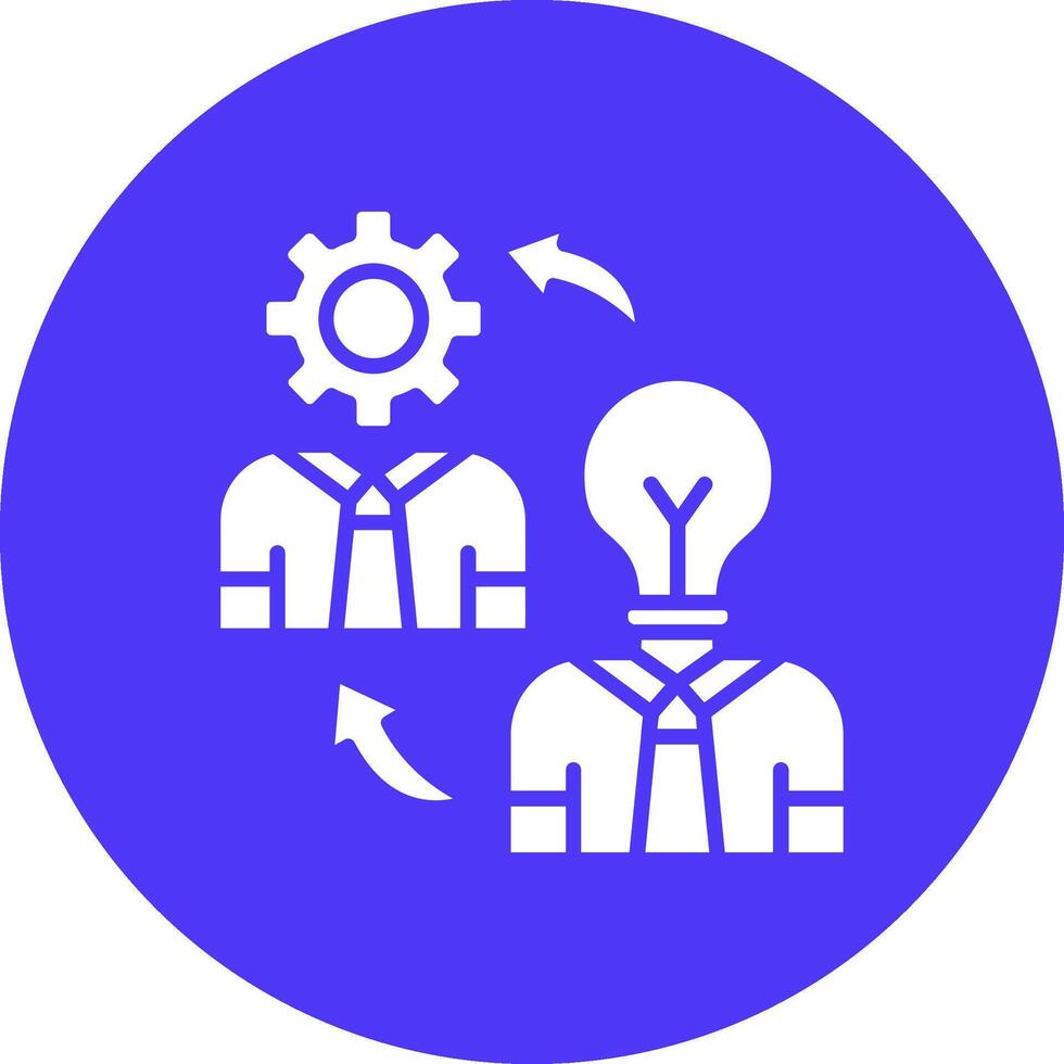 Coaching Handcrafted Digital Icon vector