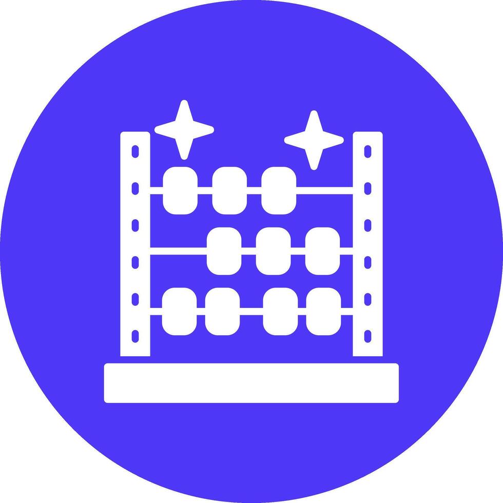 Abacus Solid Fill Design vector