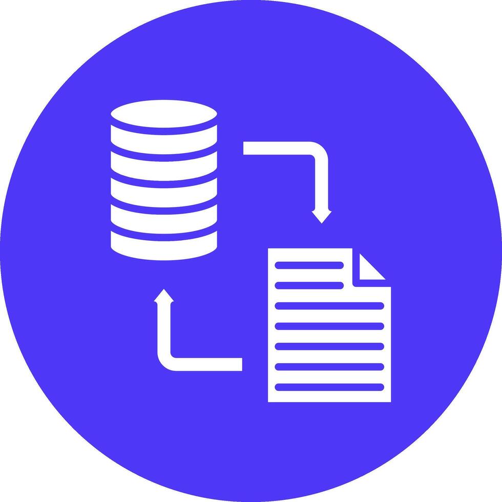 Data Transformation Frame Icon vector