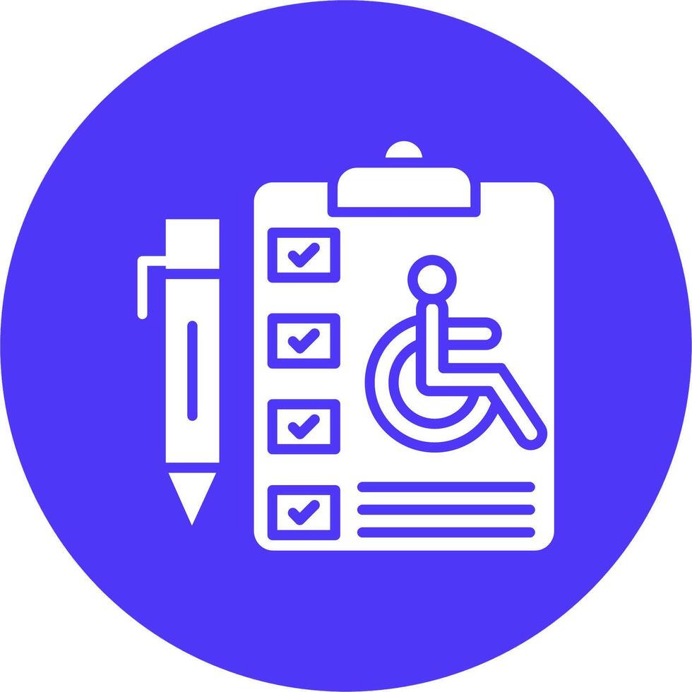 Disability Color Enhanced Graphic vector