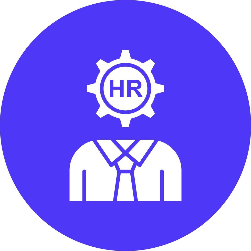 Hr Manager Shadowed Icon Style vector