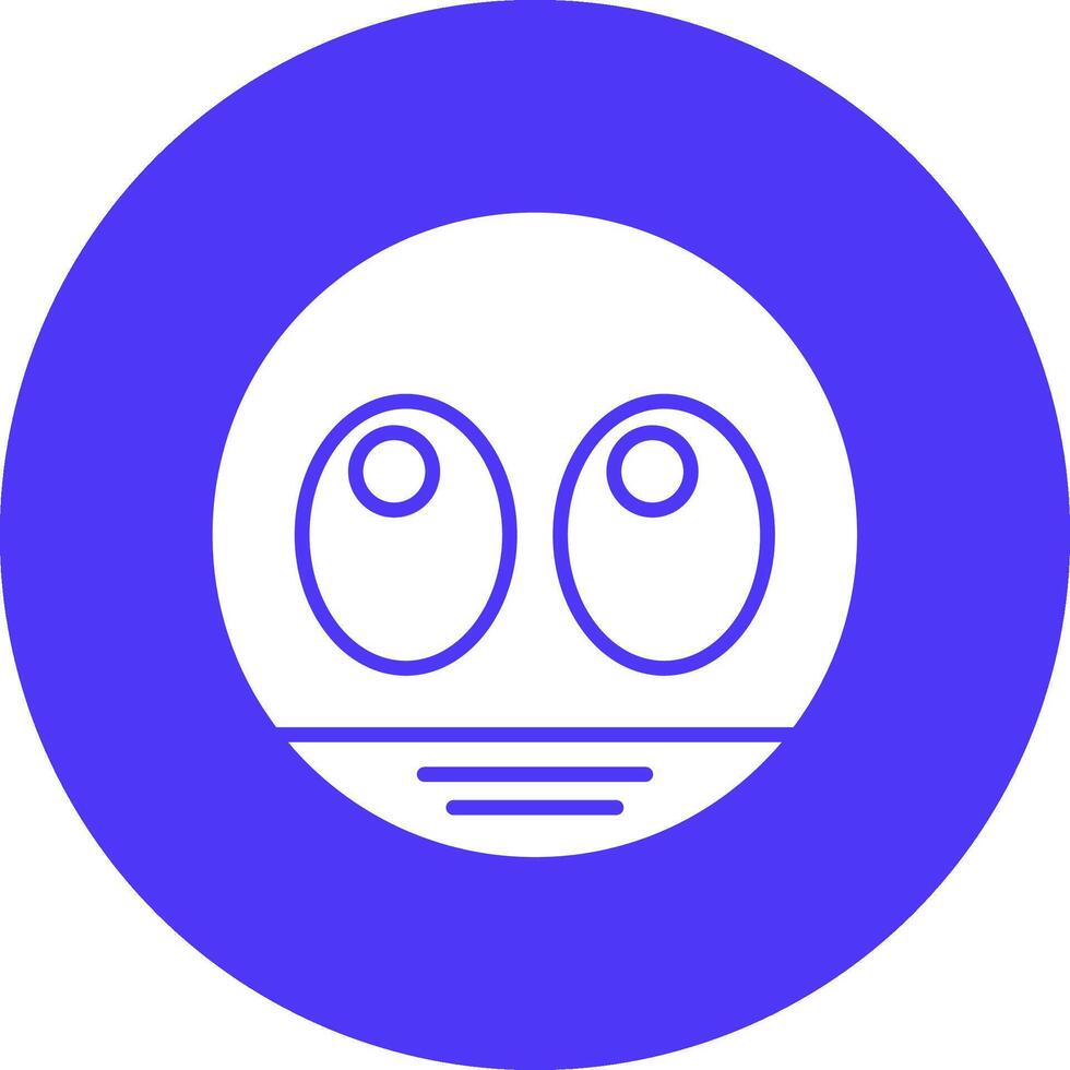 Googly Eyes Gradient Style Icon vector