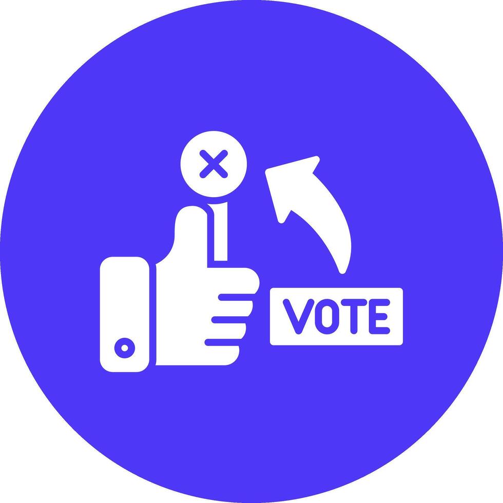 No Vote Dynamic Web Illustration vector