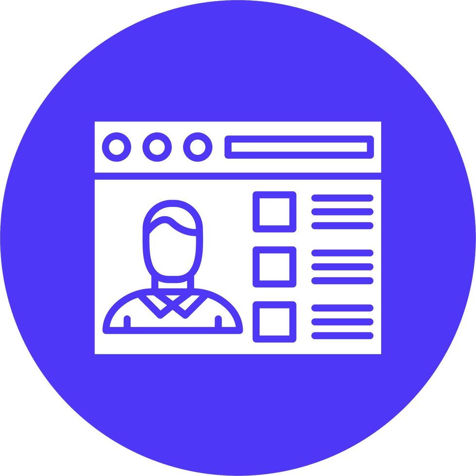 Online Registration Modern App Icon vector