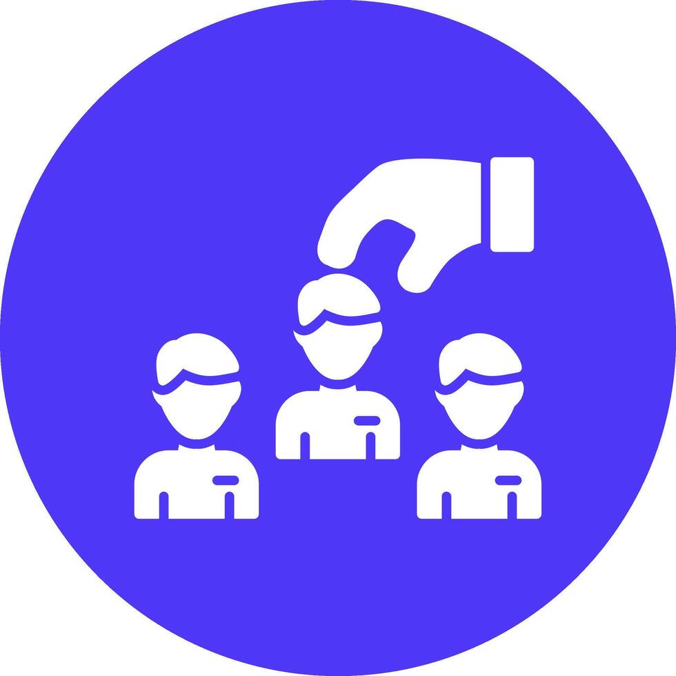 Recruitment Mono Icon Symbol vector