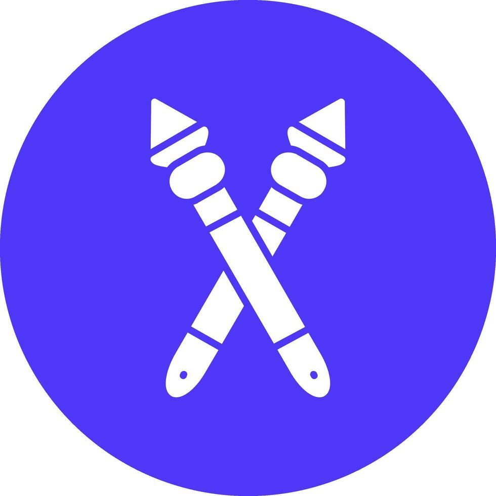 Spear Dark Theme Element vector