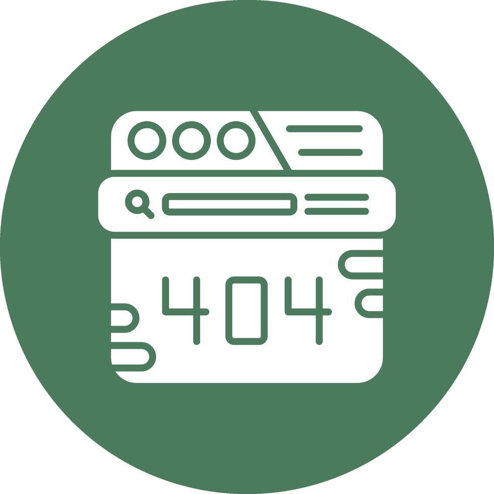 404 Error Mobile Ready Icon vector