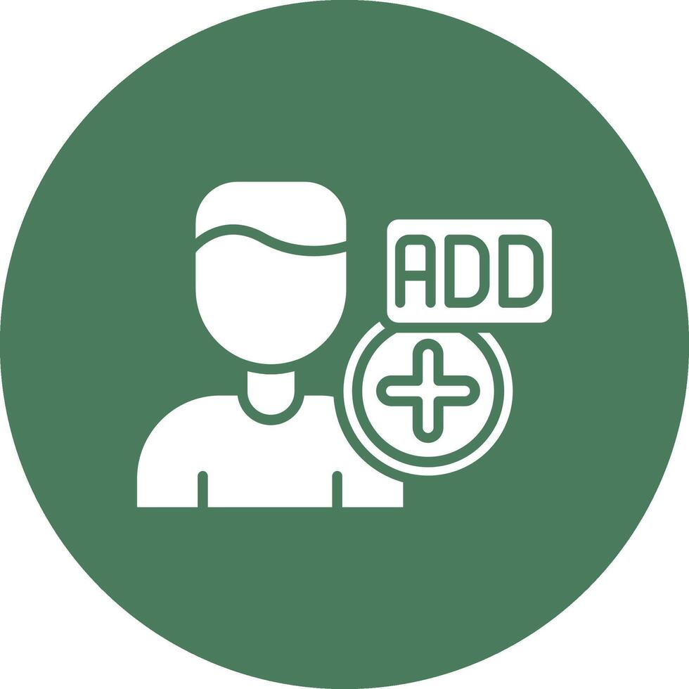 Add Friend 3D Styled Symbol vector