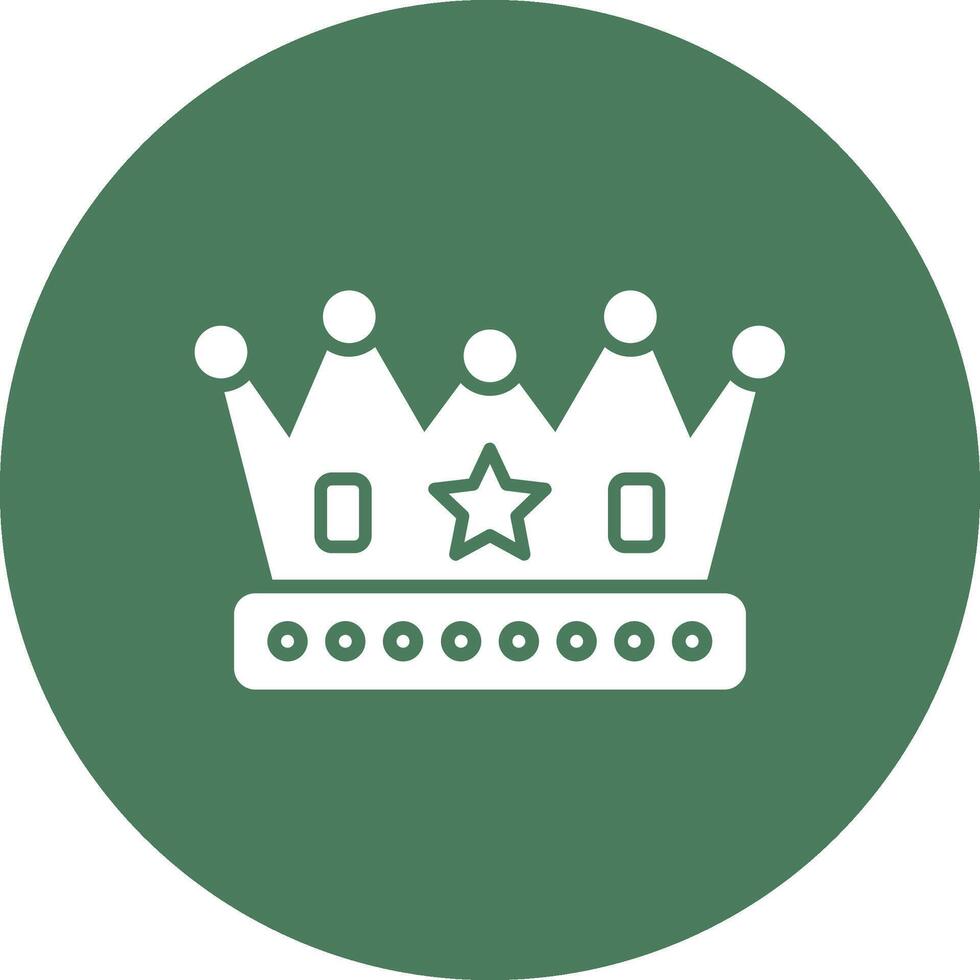 Crown Minimal Concept Visual vector