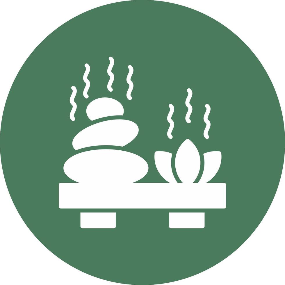 Hot Stone Clean Web Element vector