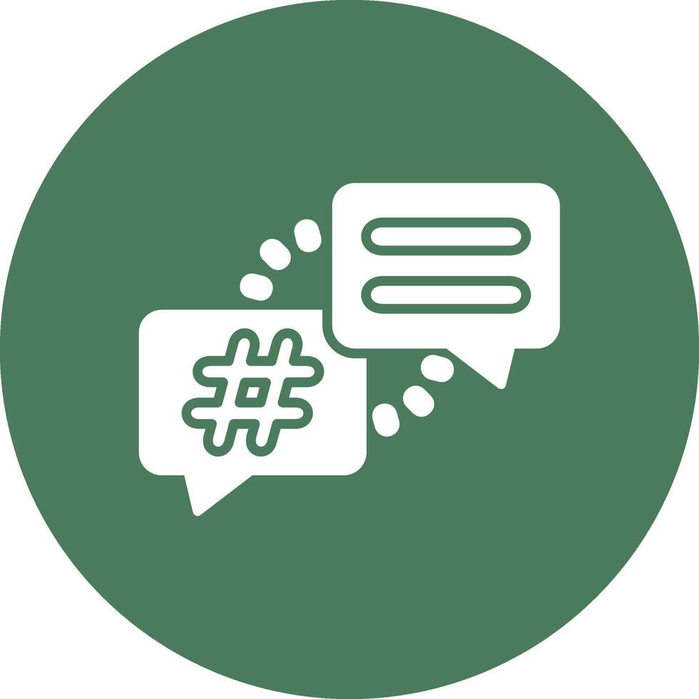 Hashtags Interactive Icon Badge vector