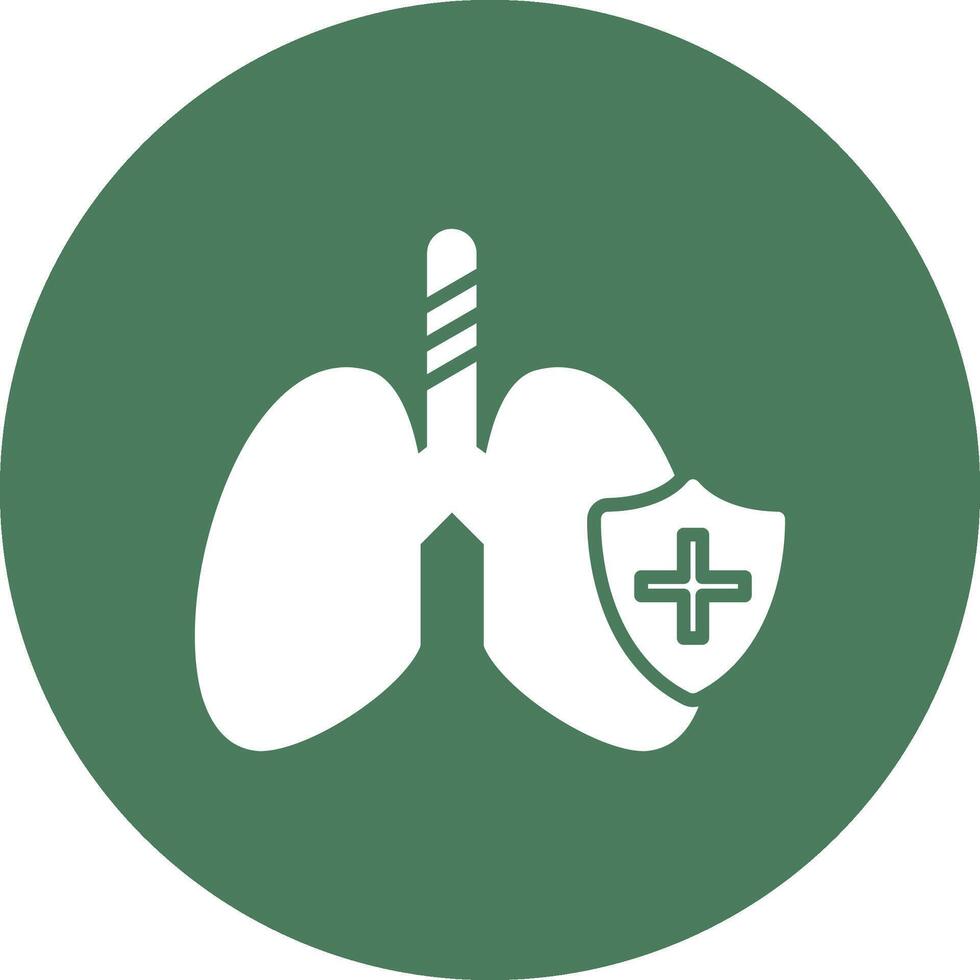 Lungs Interactive Icon Badge vector