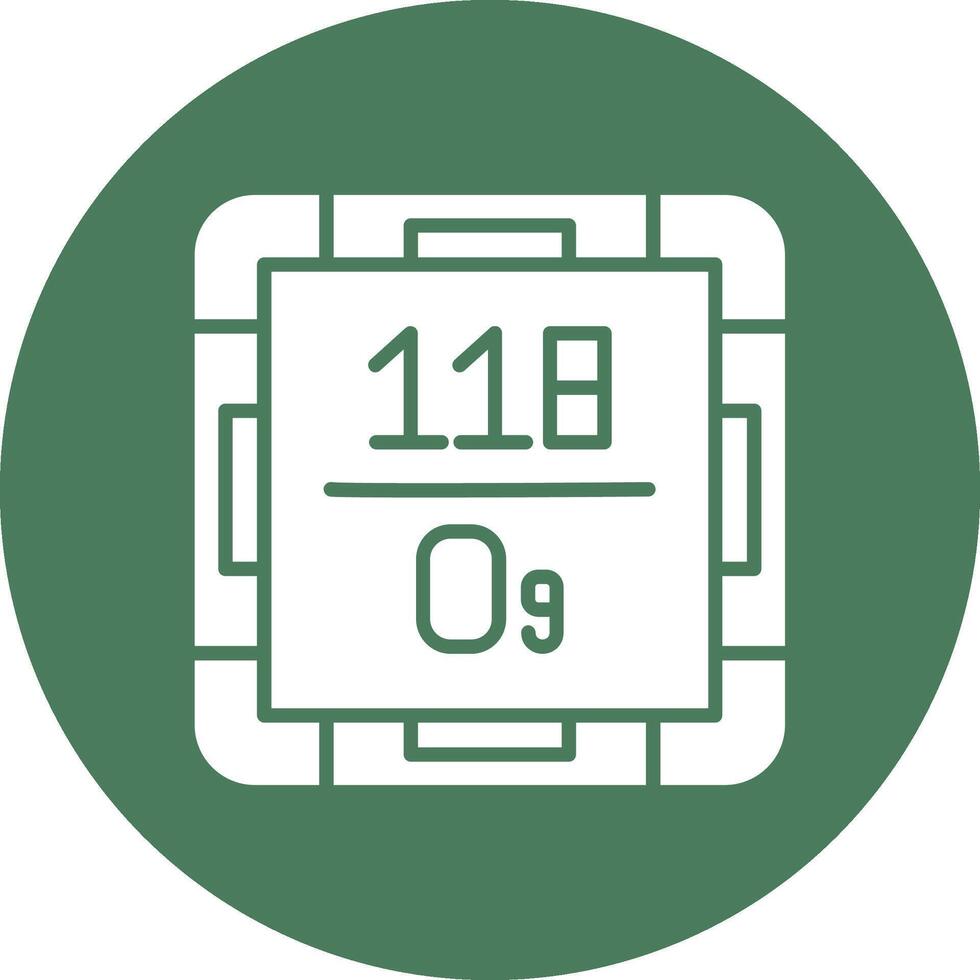 Oganesson Pixel Perfect Design vector