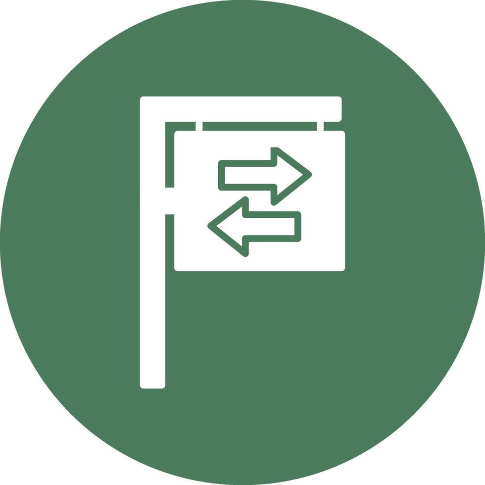 Road Sign Isometric Art vector