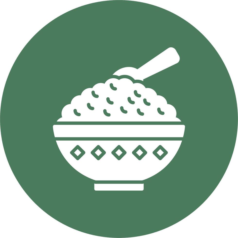 Rice Bowl Bold App Illustration vector