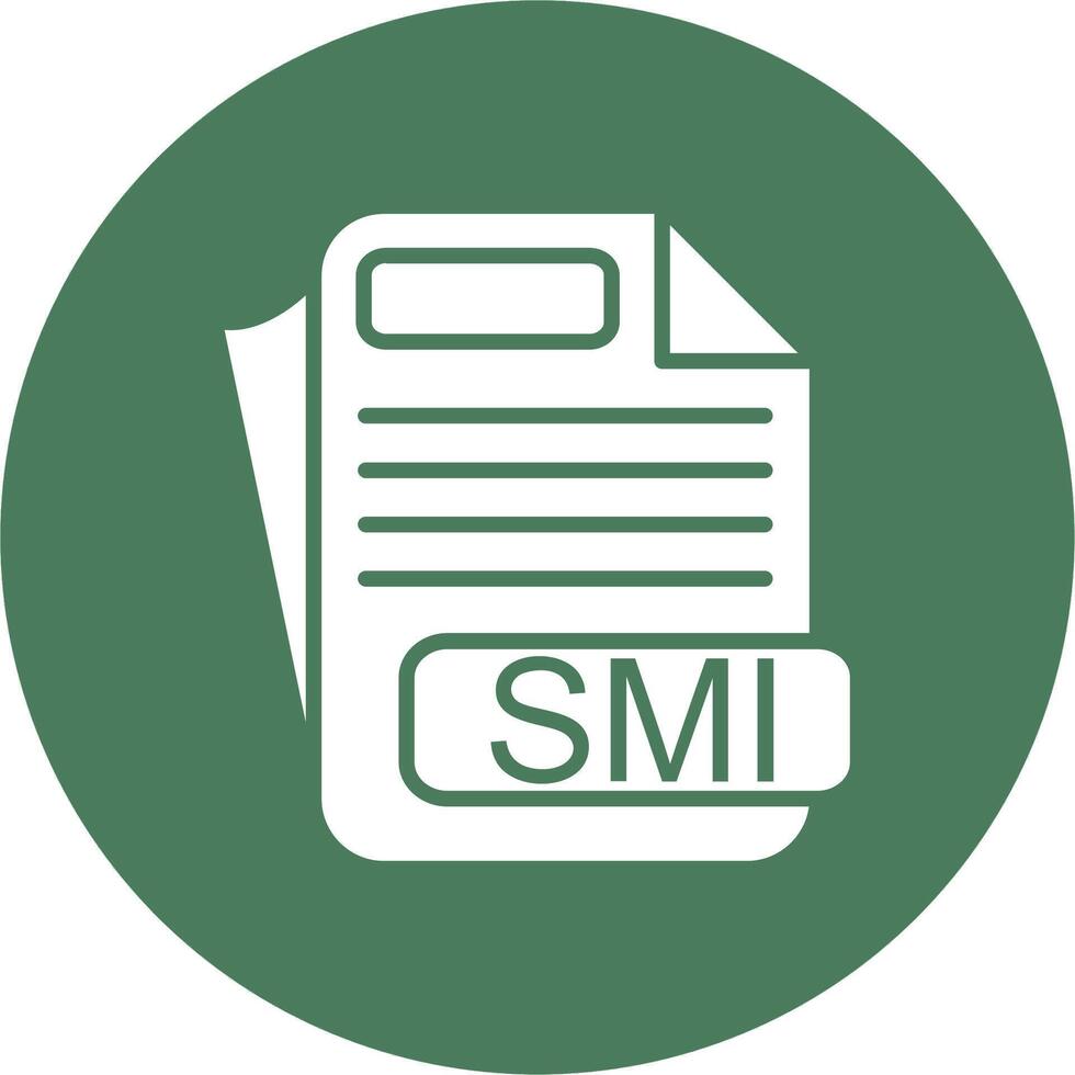 SMI File Format Responsive Icon Badge vector