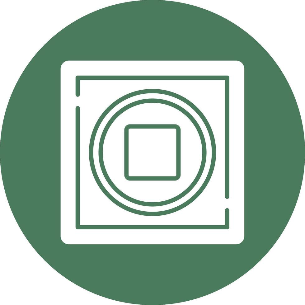 Stop Interactive Icon Badge vector