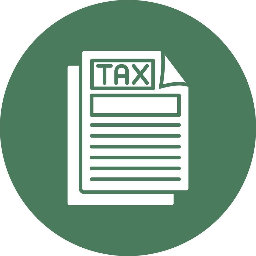 Tax Document Graphic Interface Asset vector