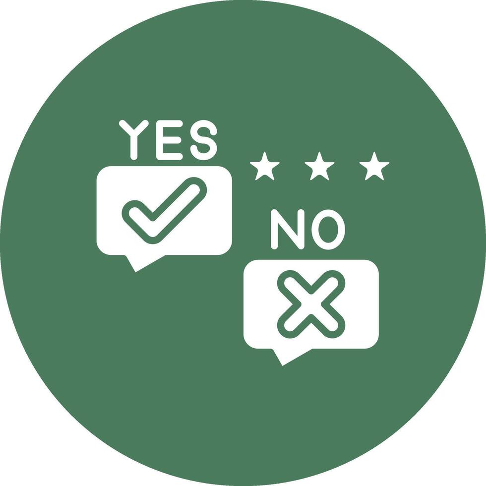 Yes No Digital Concept Icon vector