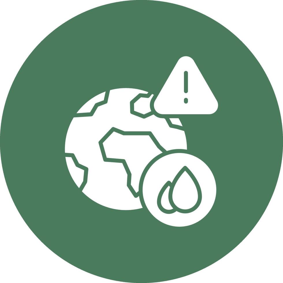 Water Shortage Handcrafted Digital Icon vector