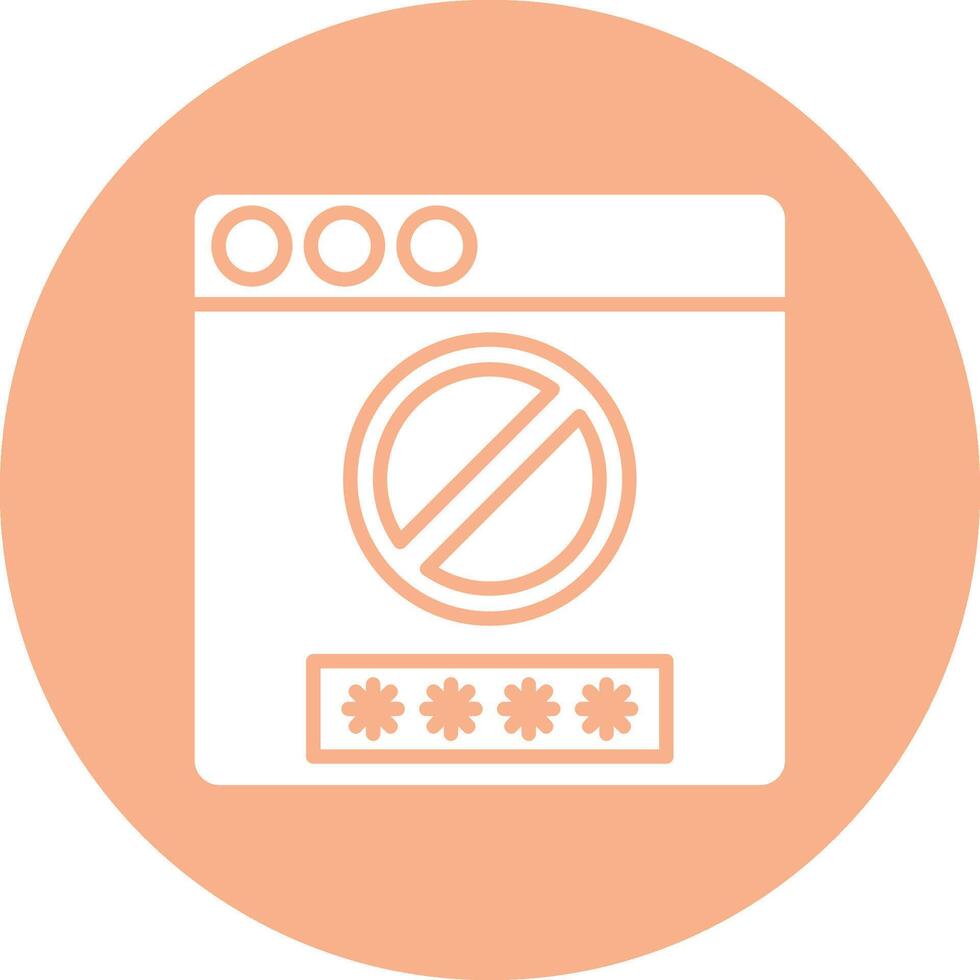 Access Denied Geometric Shape Symbol vector