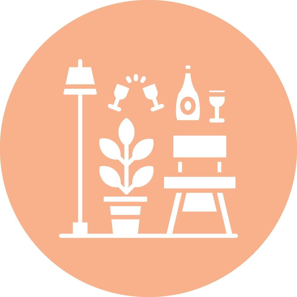 Bar Stool Mobile App Graphic vector