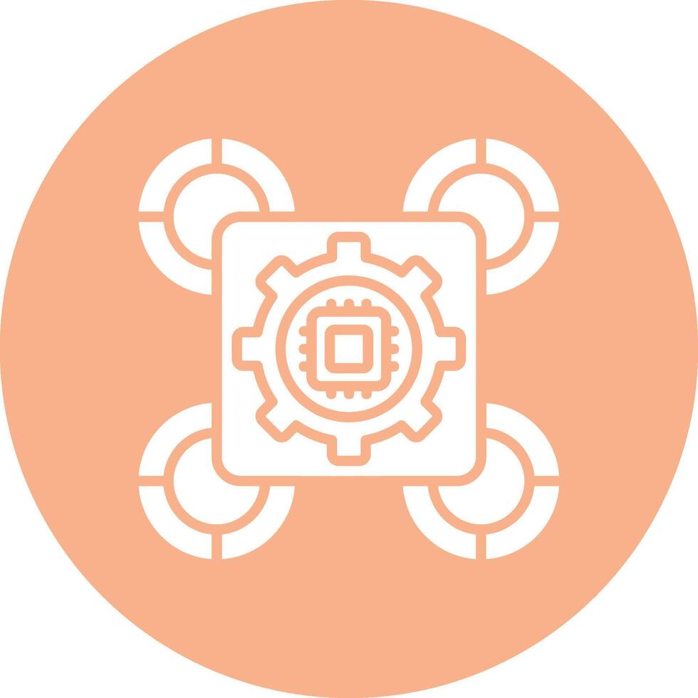 Drone Frame Icon vector