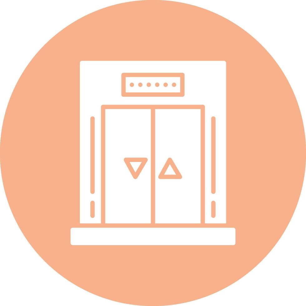 Elevator Wireframe Illustration vector