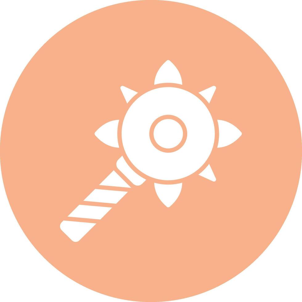 Mace Frame Icon vector