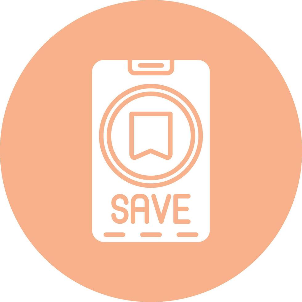 Save Mono Icon Symbol vector