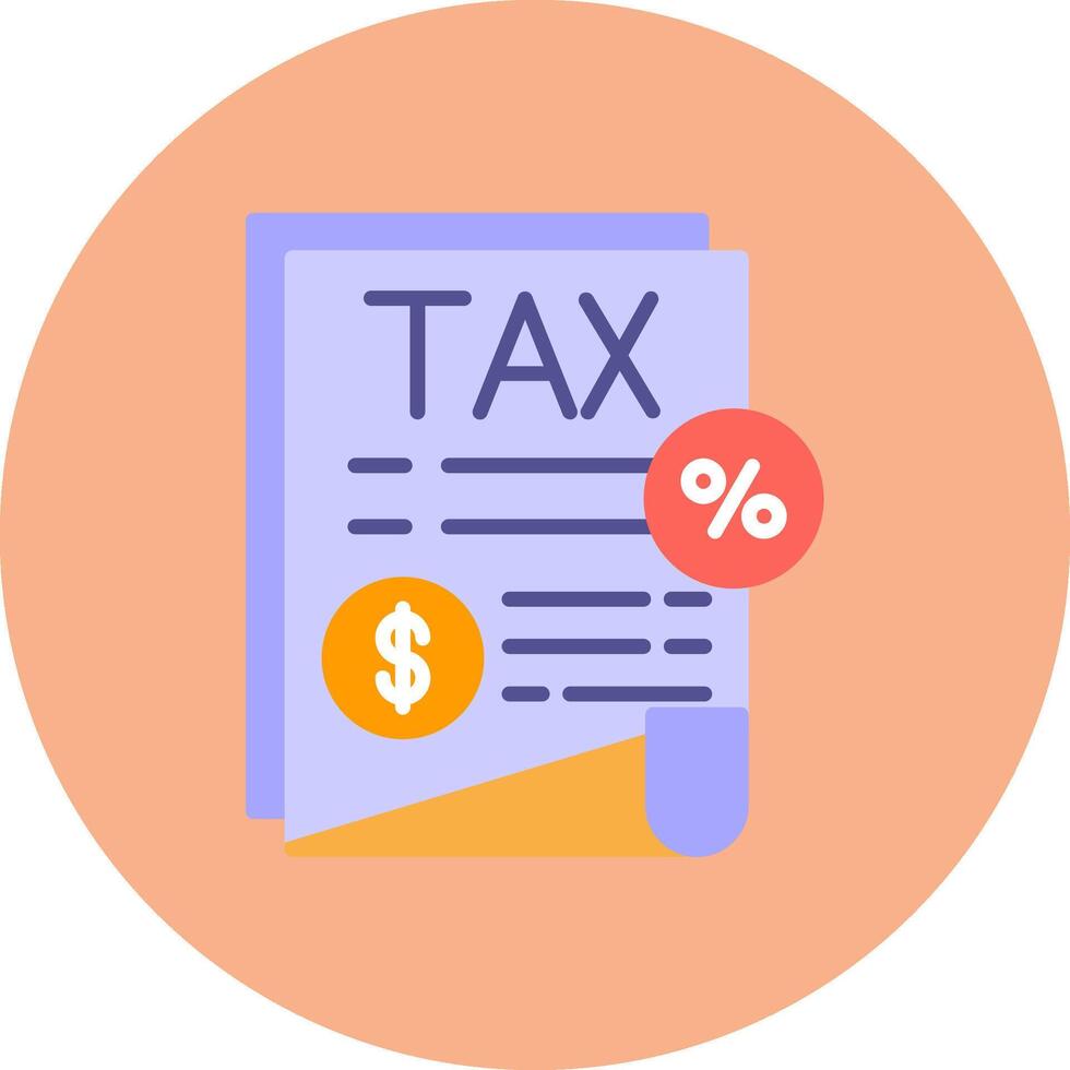 Taxation Modern App Icon vector