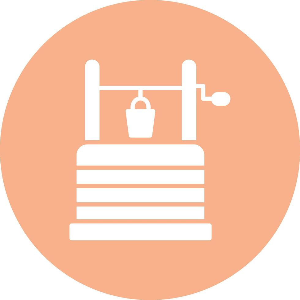 Water Well Abstract Web Element vector