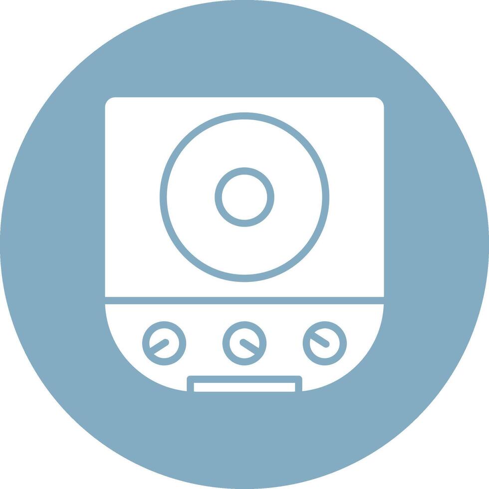 Cooktop Outline Graphic Design vector