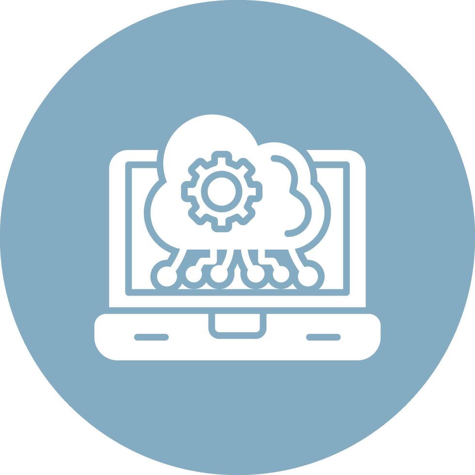 Edge Computing Gradient Style Icon vector