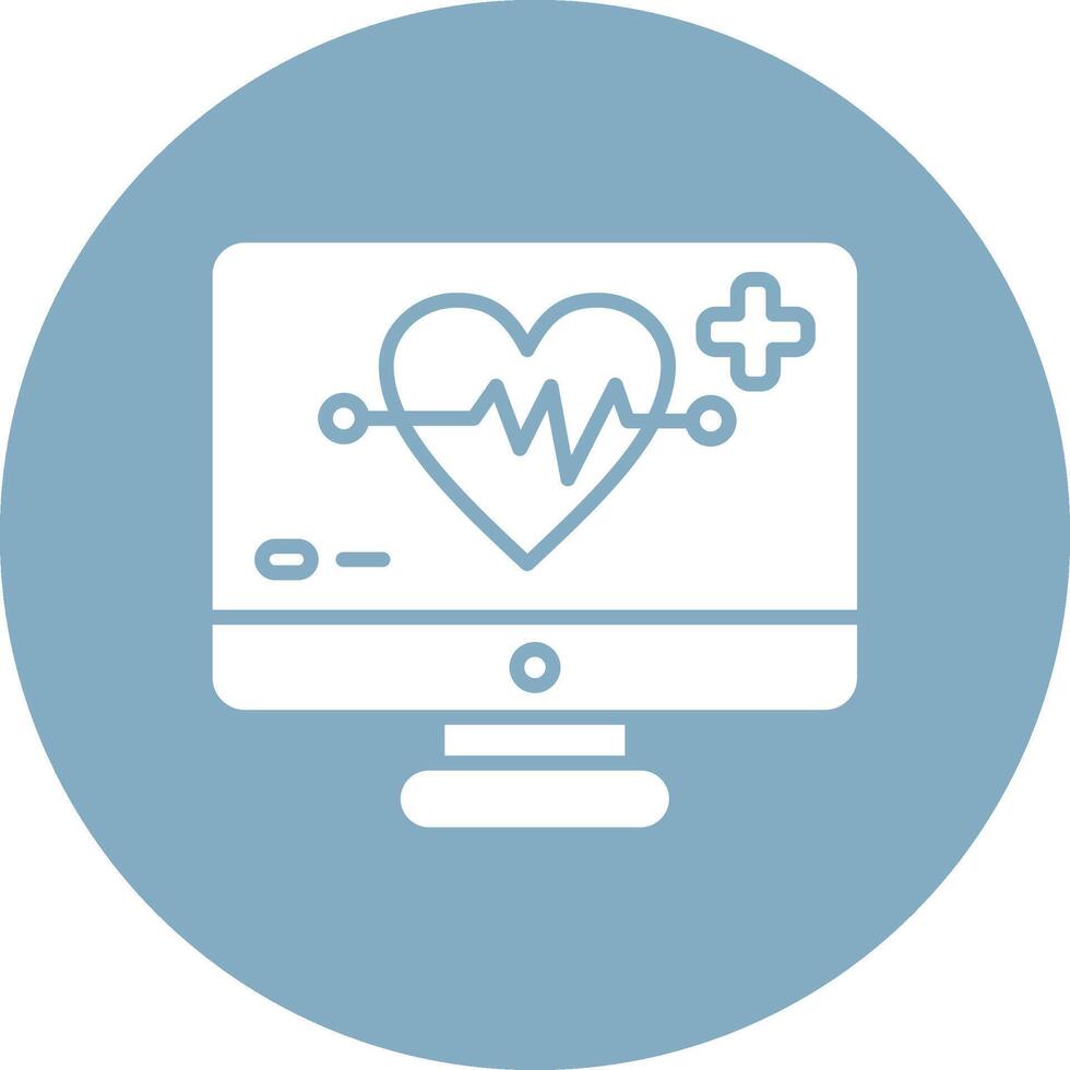Heart Rate Bold App Illustration vector